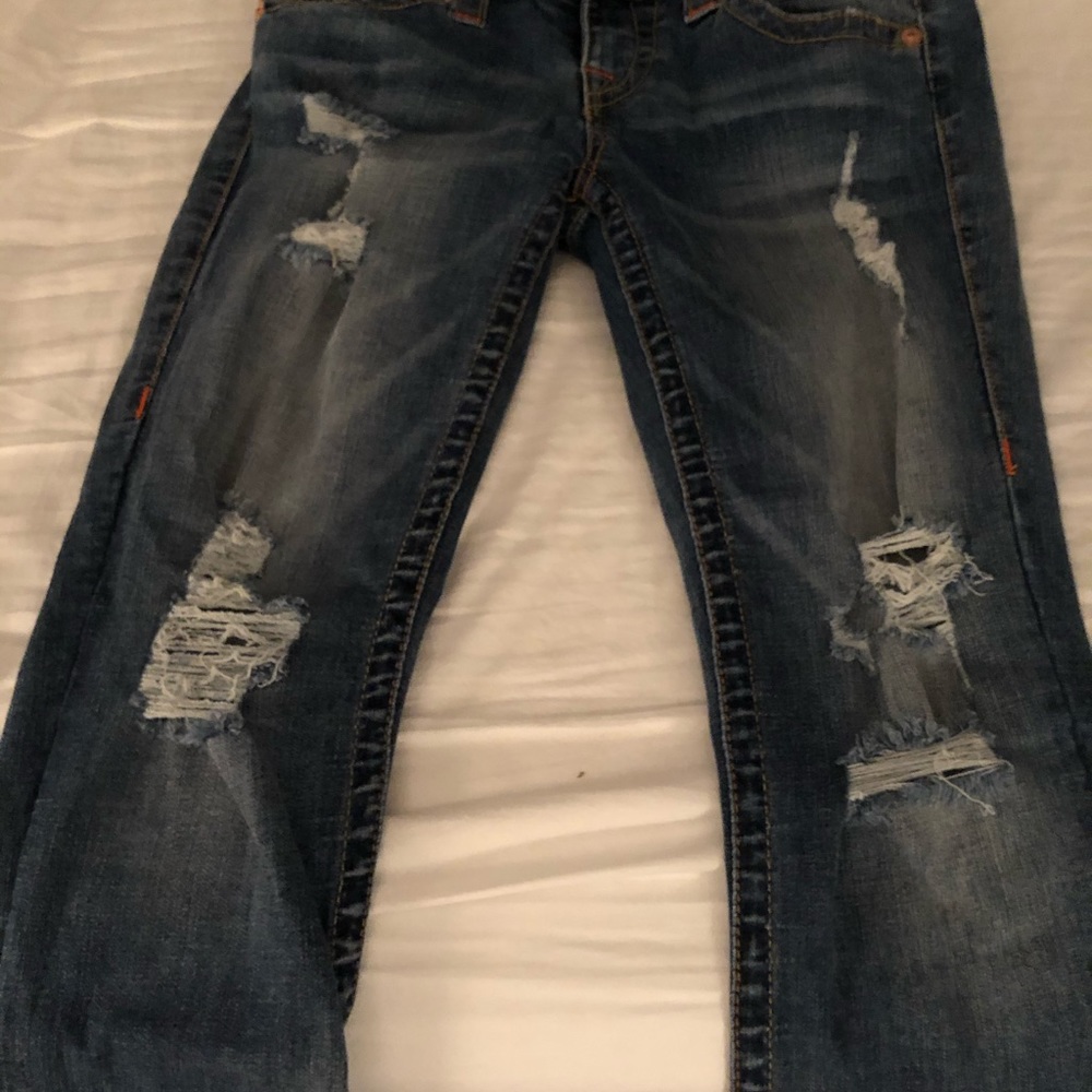 True Religion distressed jeans